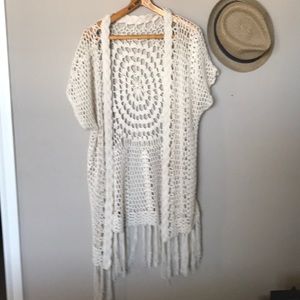 Knitted kimono